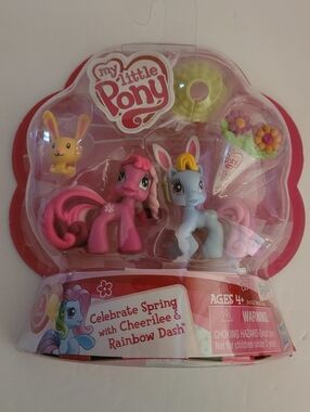 New My Little Pony Celebrate Spring with Cheerilee & Rainbow Dash NIB Ponyville